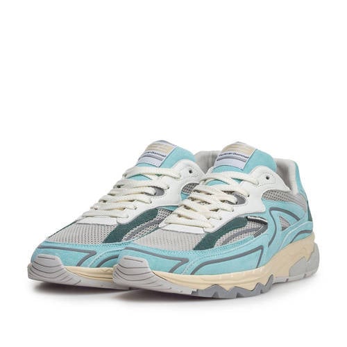 Floris van Bommel De Rezer 02.02 suède sneakers lichtblauw