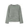 NAME IT KIDS gestreepte longsleeve - groen/wit