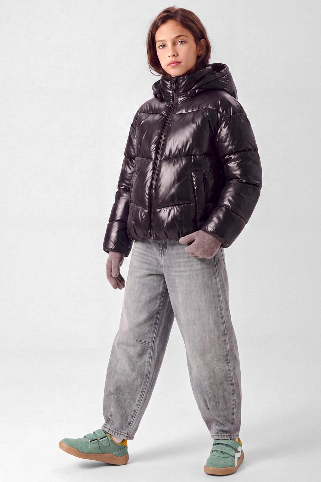NAME IT KIDS NKFBELLA barrel jeans - grijs