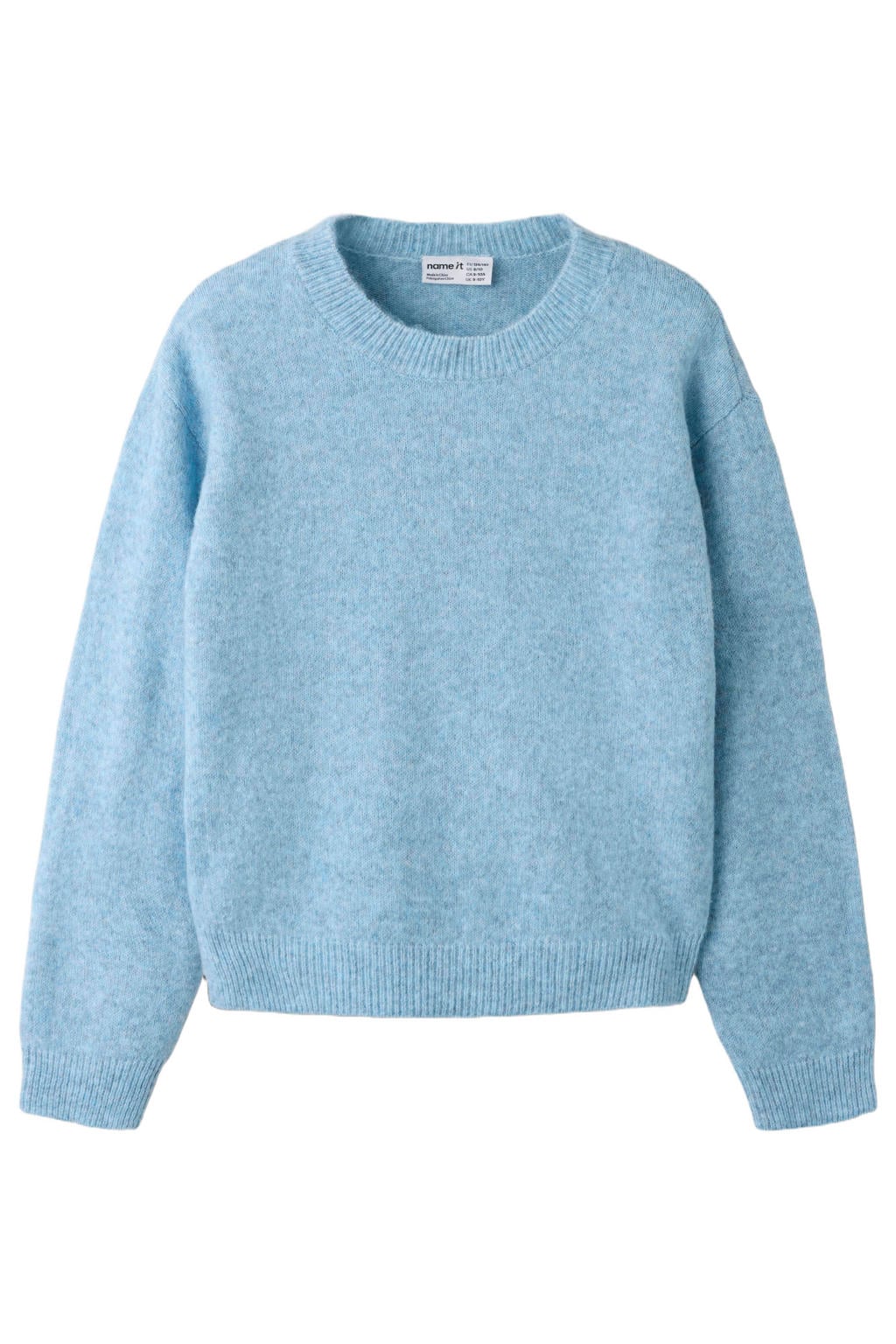 NAME IT KIDS trui met wol - lichtblauw
