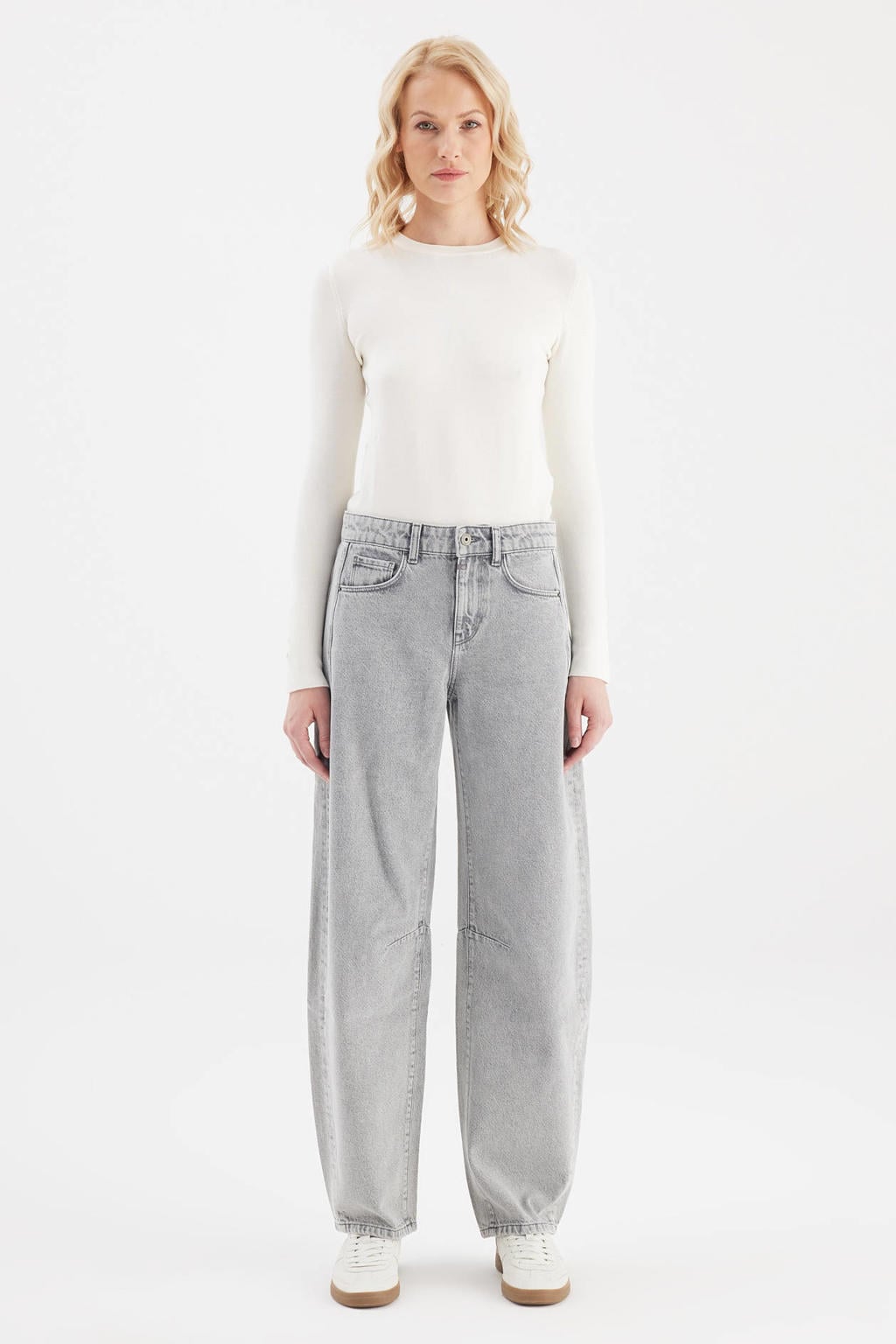 Cup of Joe Denim barrel jeans - grijs