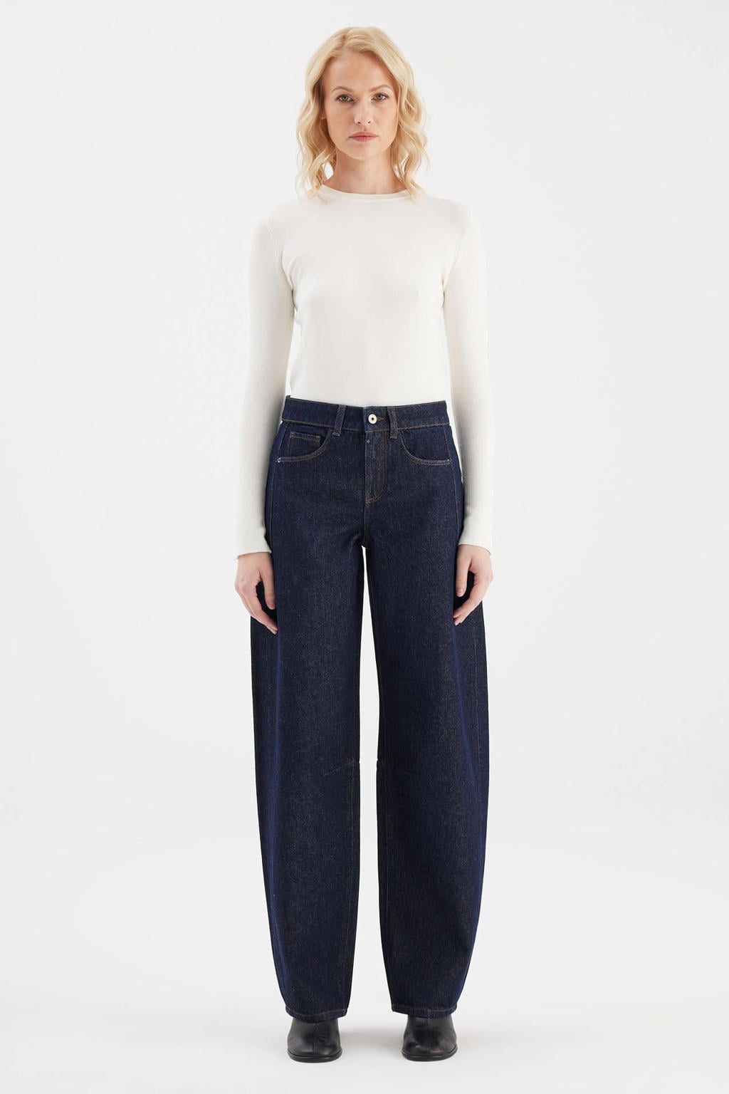 Cup of Joe Denim barrel jeans - donkerblauw