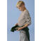 NAME IT KIDS gestreepte longsleeve - bruin/wit