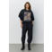 Sofie Schnoor oversized trui met print - zwart