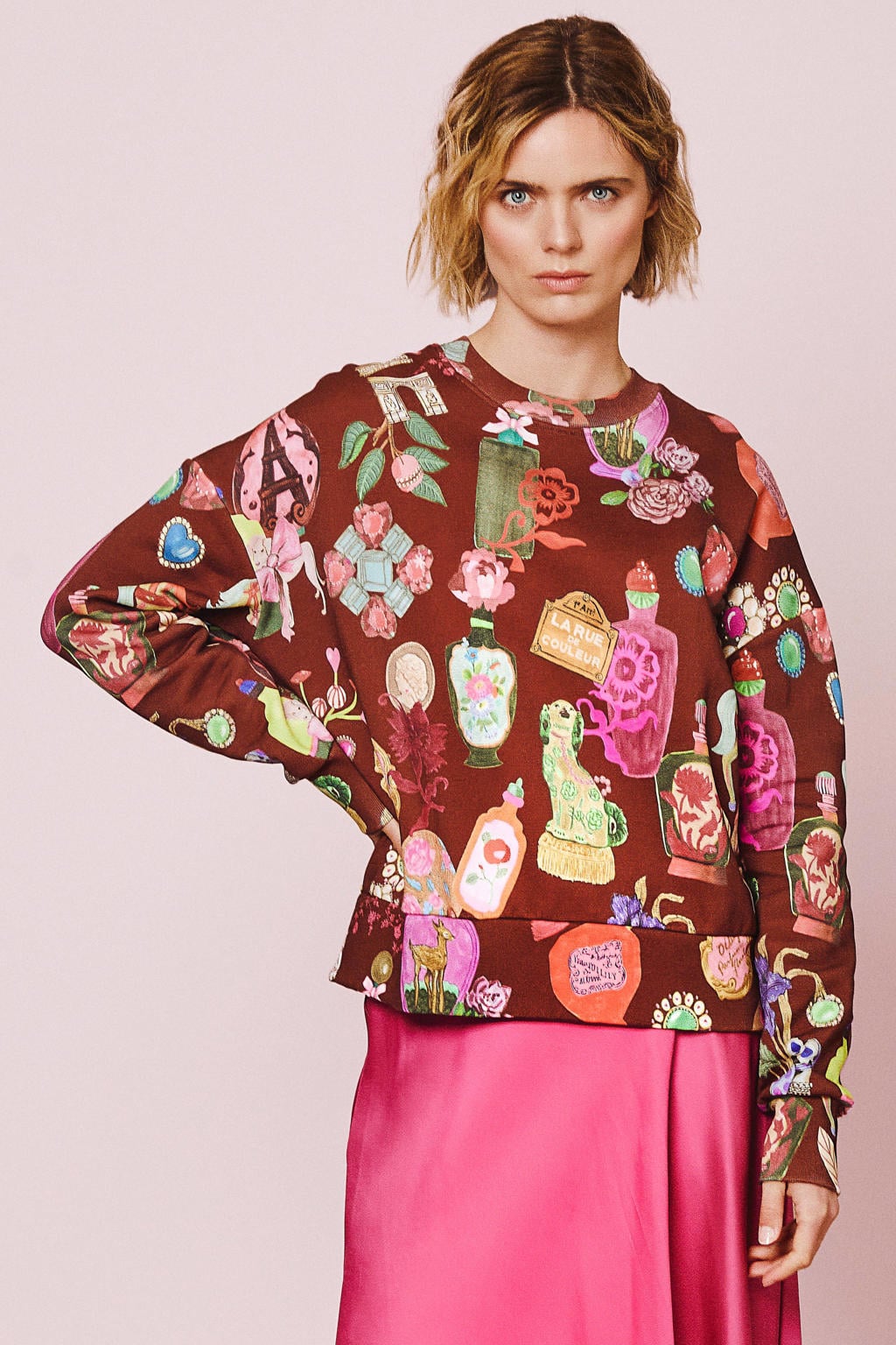 Oilily katoenen sweater met print - meerkleurig