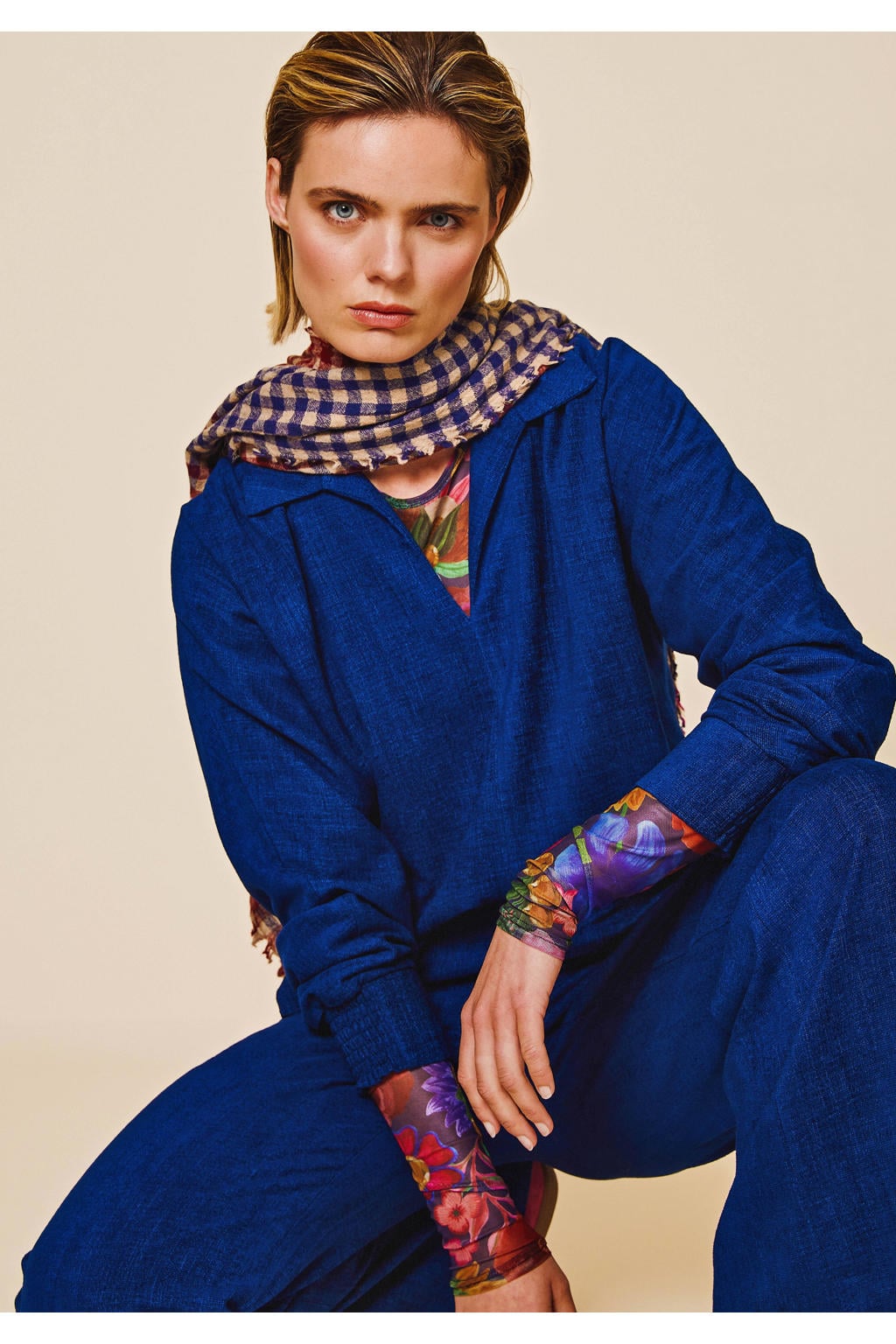 Oilily gebloemde top - meerkleurig