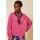 Oilily katoenen sweater met pailletten - roze