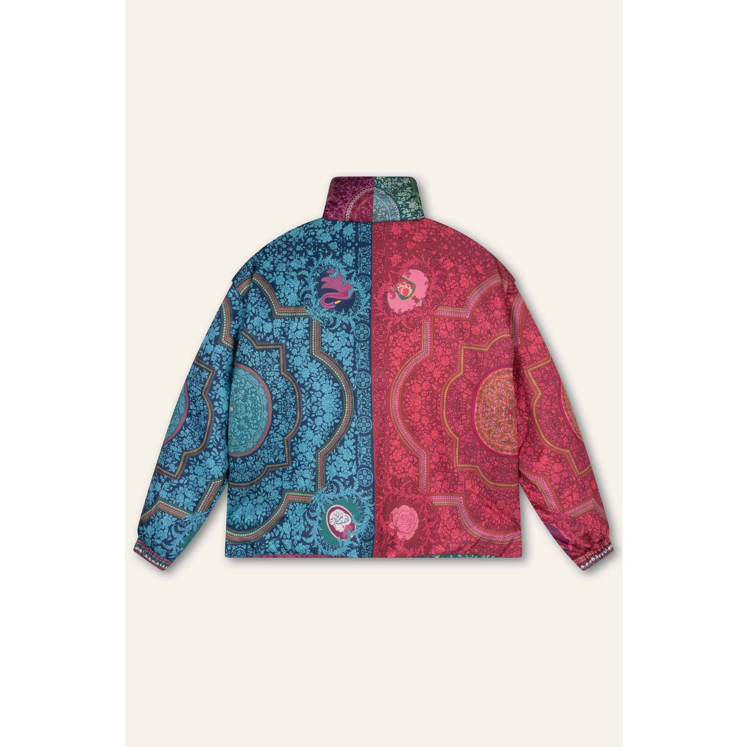 Oilily gewatteerde jas met print meerkleurig