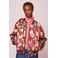 Oilily bomberjack met print - roodbruin