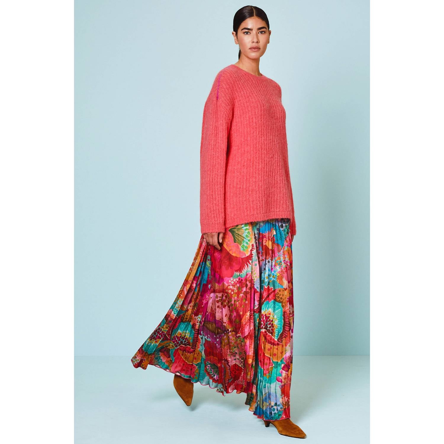 Oilily wollen gebreide trui rood
