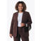 Colourful Rebel Curve regular fit blazer - donkerbruin