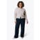 Colourful Rebel Curve Plus Size straight leg broek met krijtstreep - marineblauw