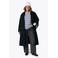 Colourful Rebel Curve Plus Size wollen wintermantel - zwart