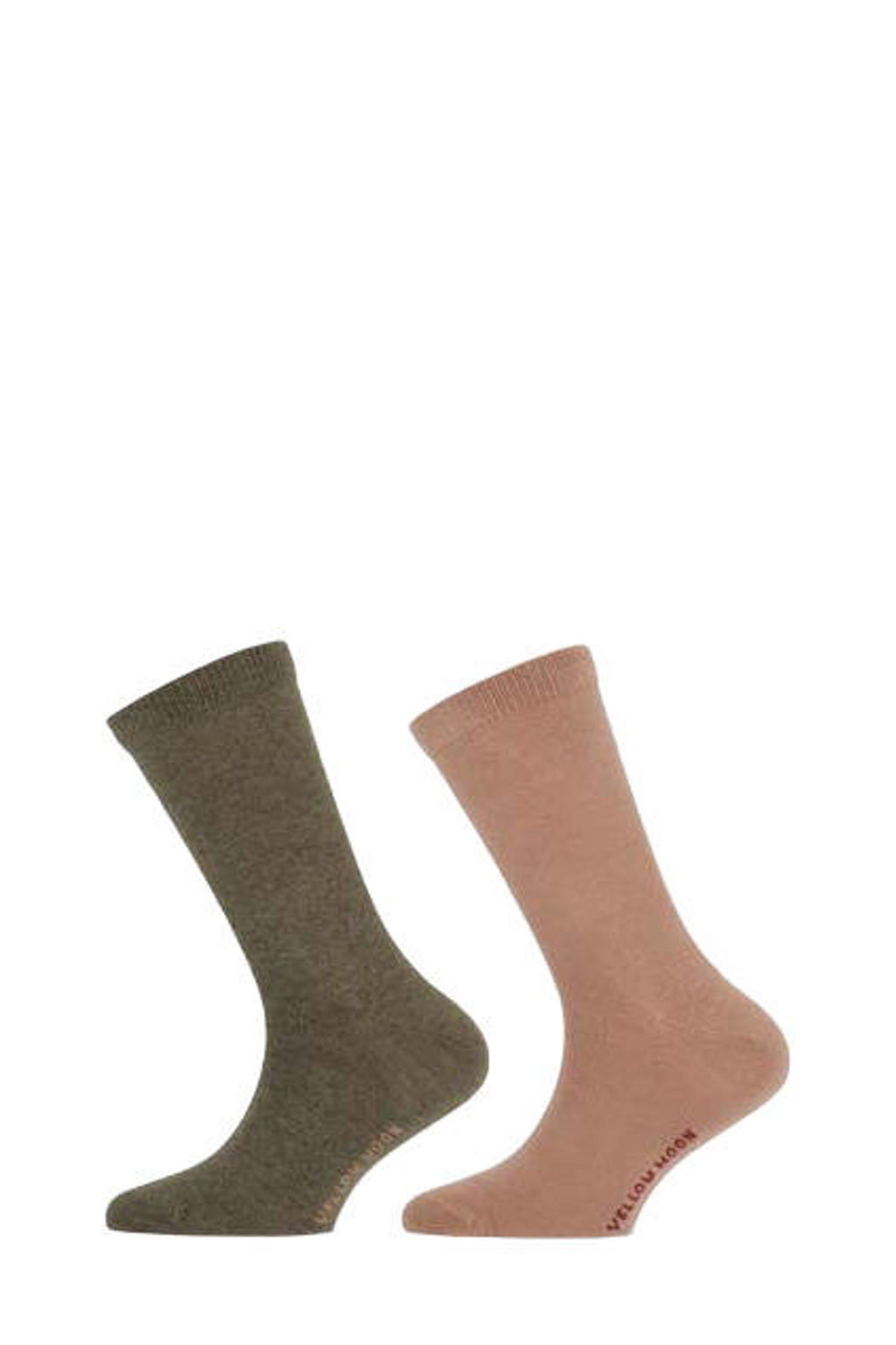 Yellow Moon sokken - groen/beige