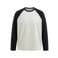 ONLY & SONS relaxed fit longsleeve - cloud dancer/black