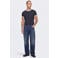ONLY & SONS regular fit T-shirt - donkerblauw/wit