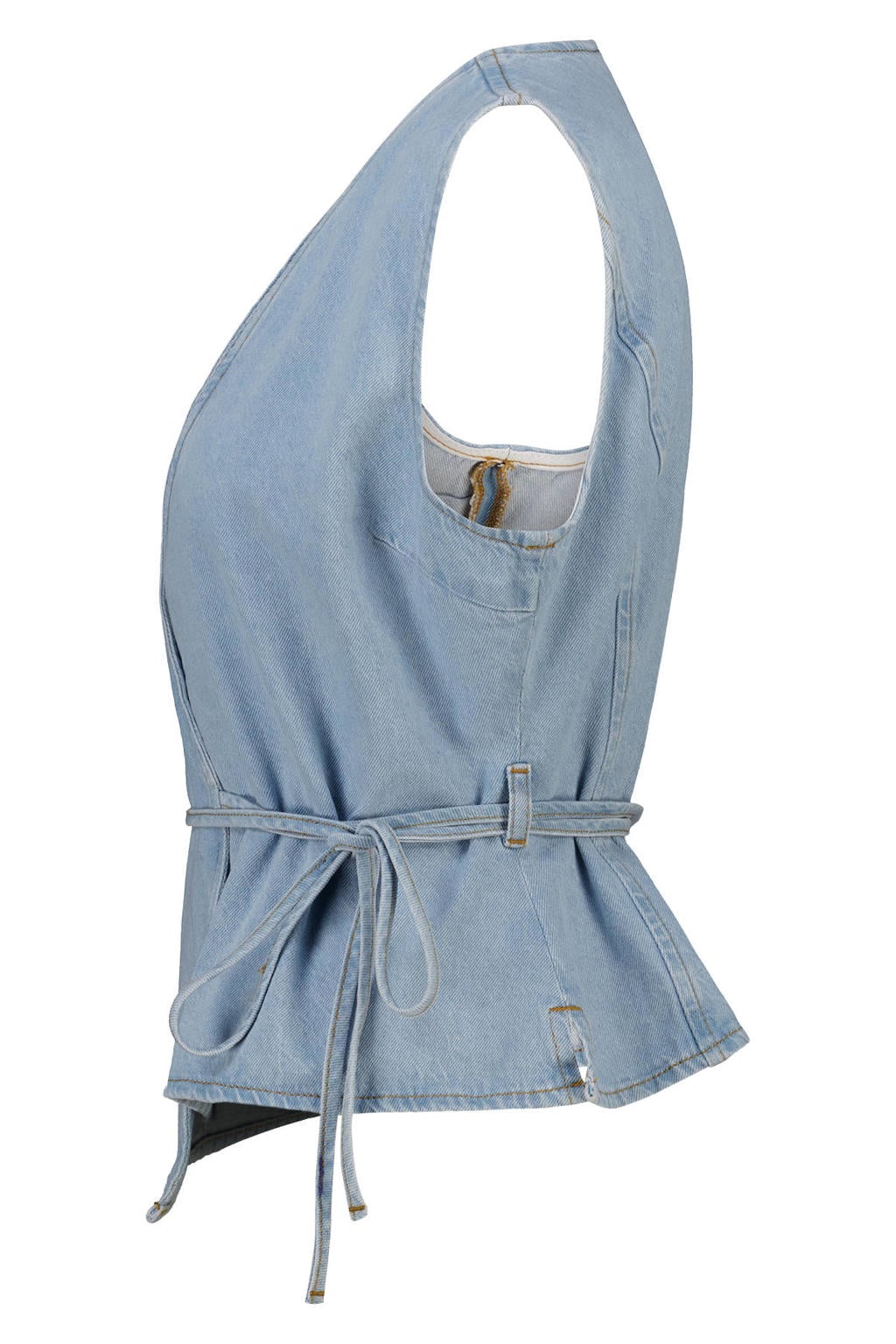America Today denim gilet - lichtblauw