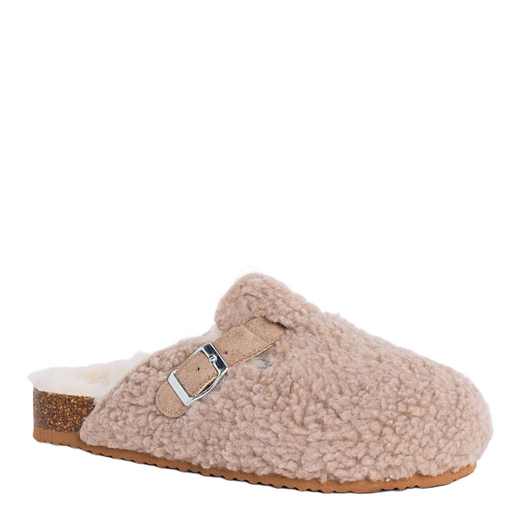 Beige meisjes America Today Vicky Jr pantoffels -