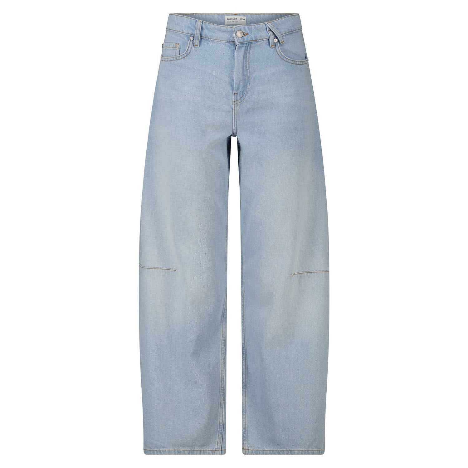 America Today high waist barrel jeans lichtblauw