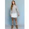 Mango Kids longsleeve met koeienprint - wit