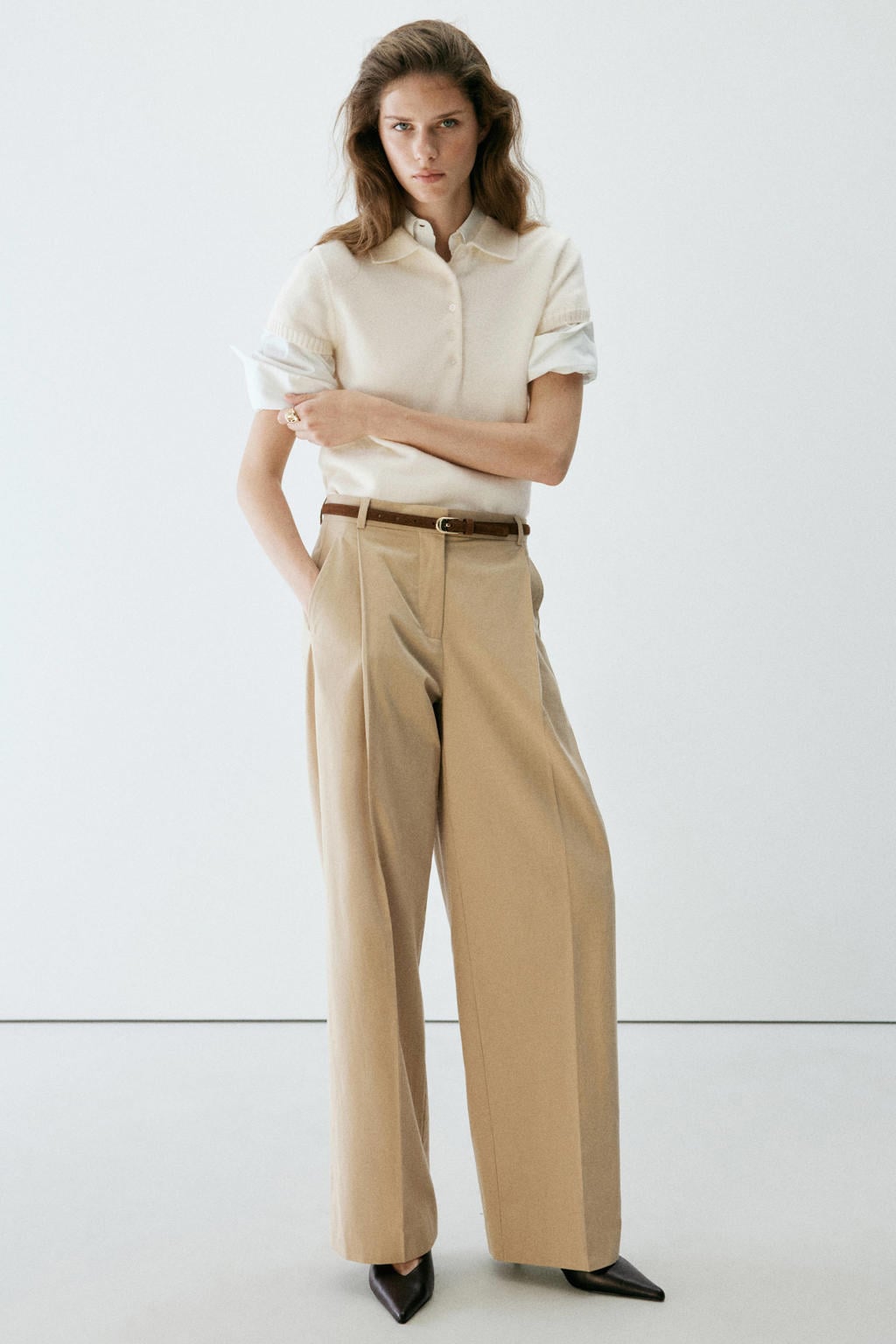 Mango gebreide trui - beige