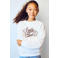 Mango Kids sweater met print - naturel/wit