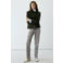 Mango regular waist straight leg jeans - grijs