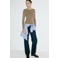 Mango pullover met wol - bruin