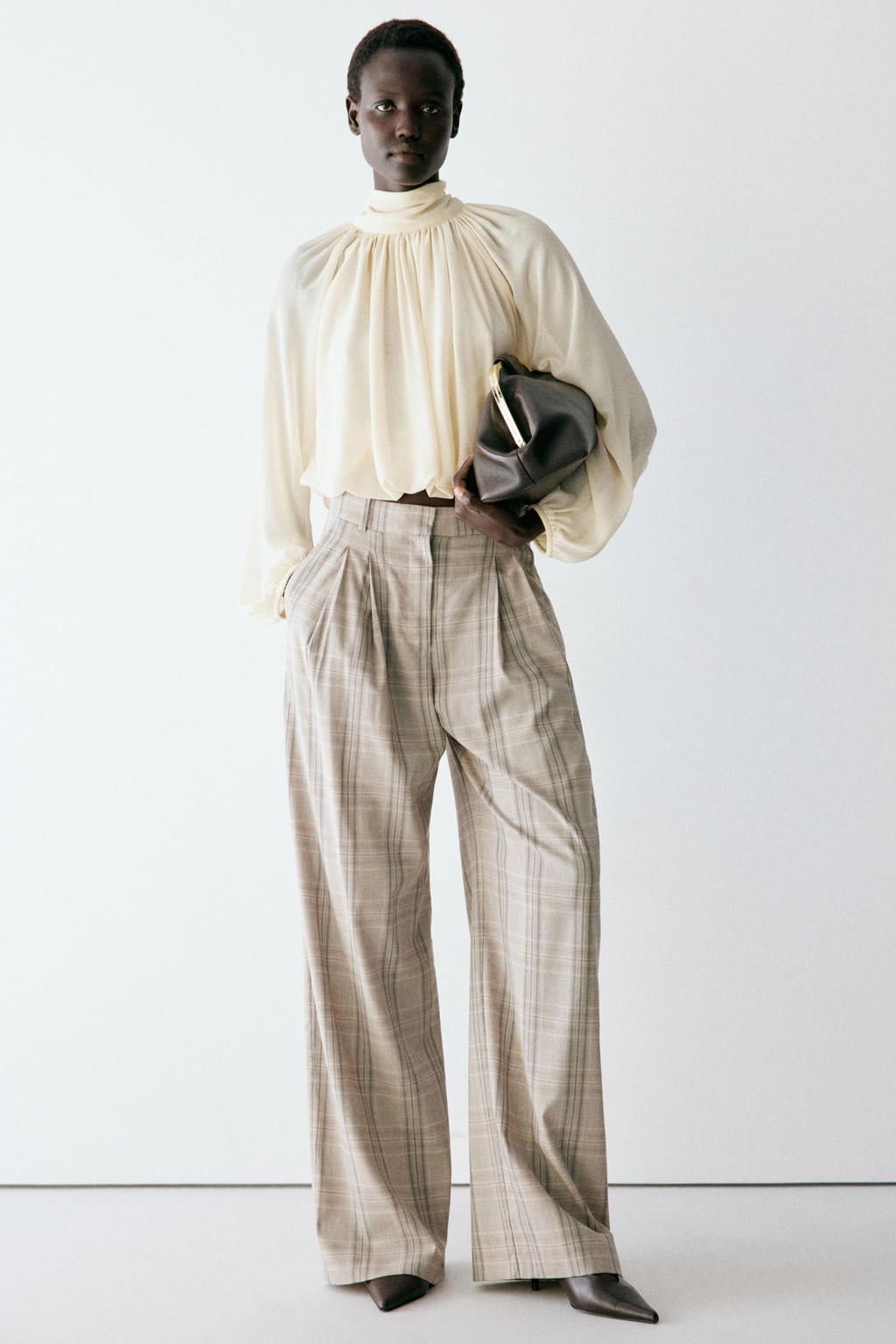 Mango top - ecru