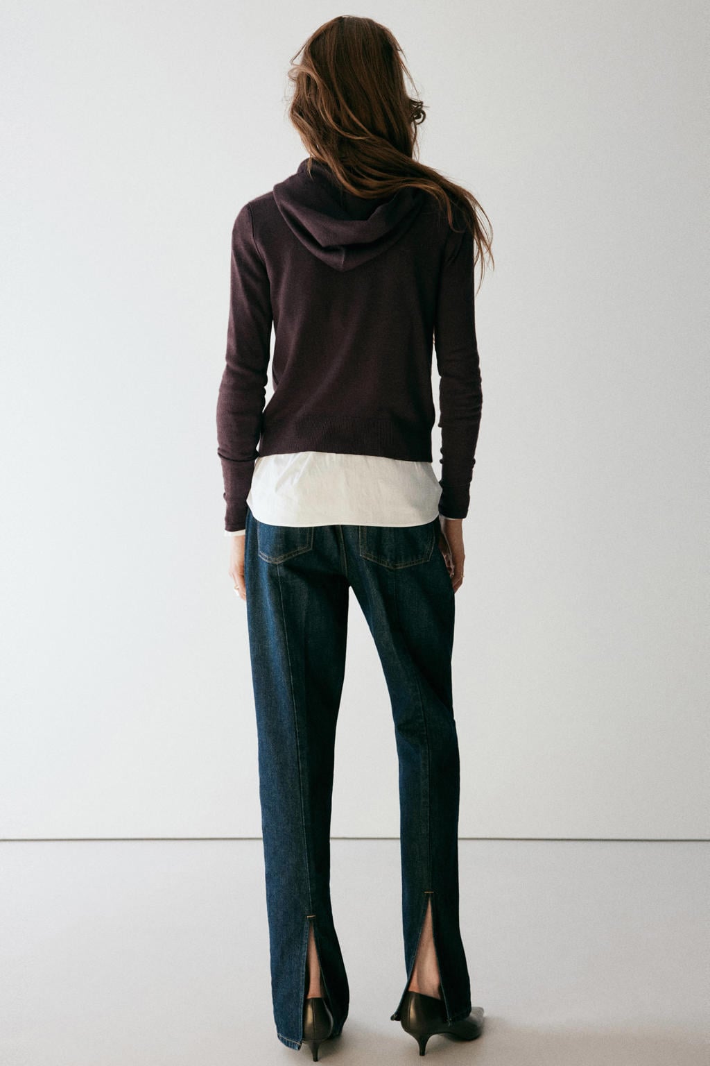 Mango gebreid vest - bruin