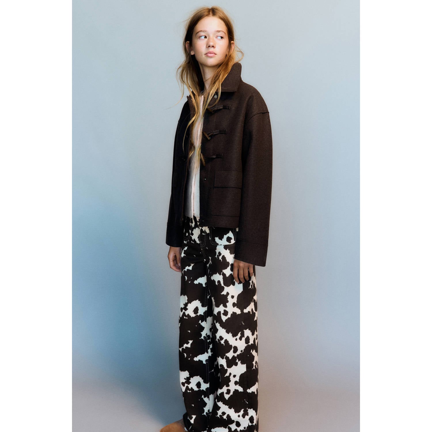 Mango Kids tussenjas donkerbruin