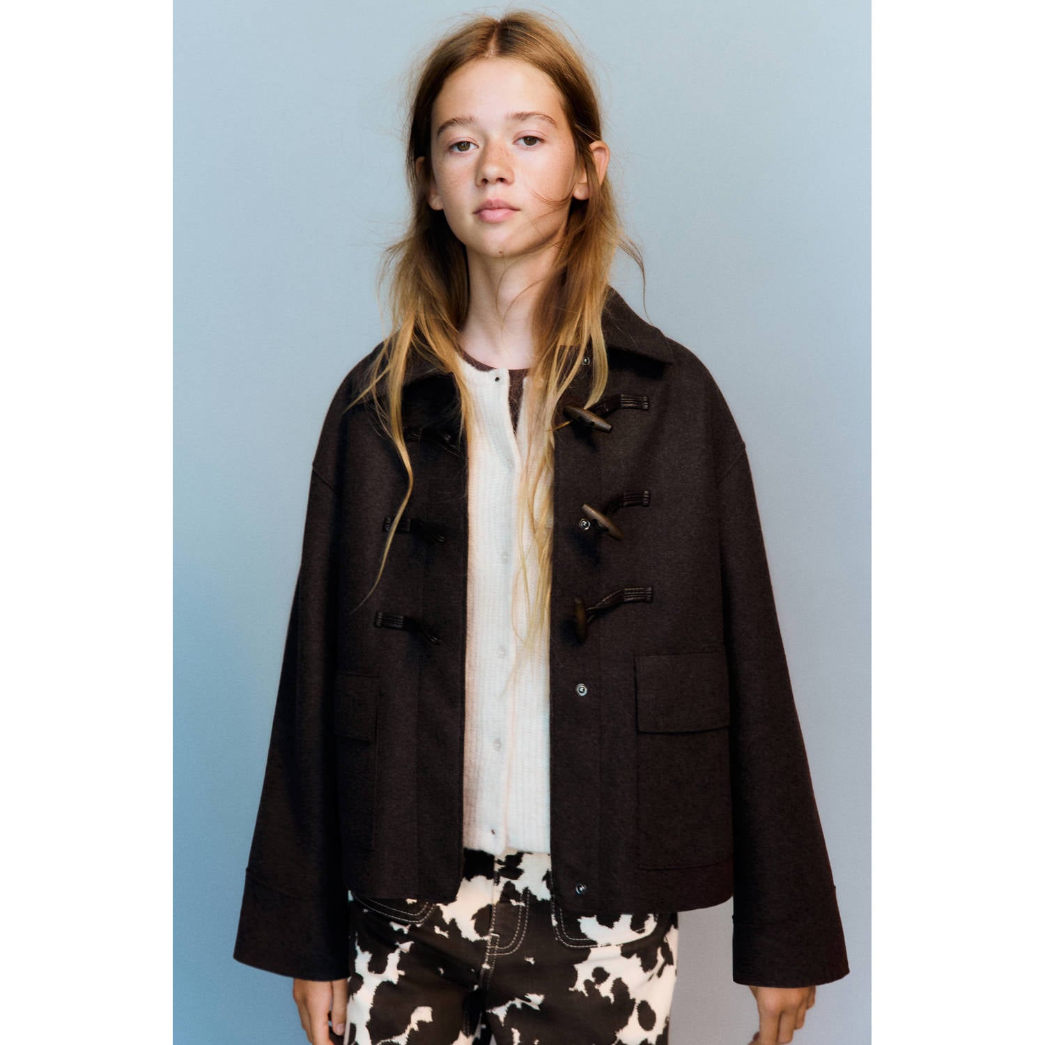 Mango Kids tussenjas donkerbruin