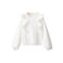 Mango Kids blousetop met ruches - wit