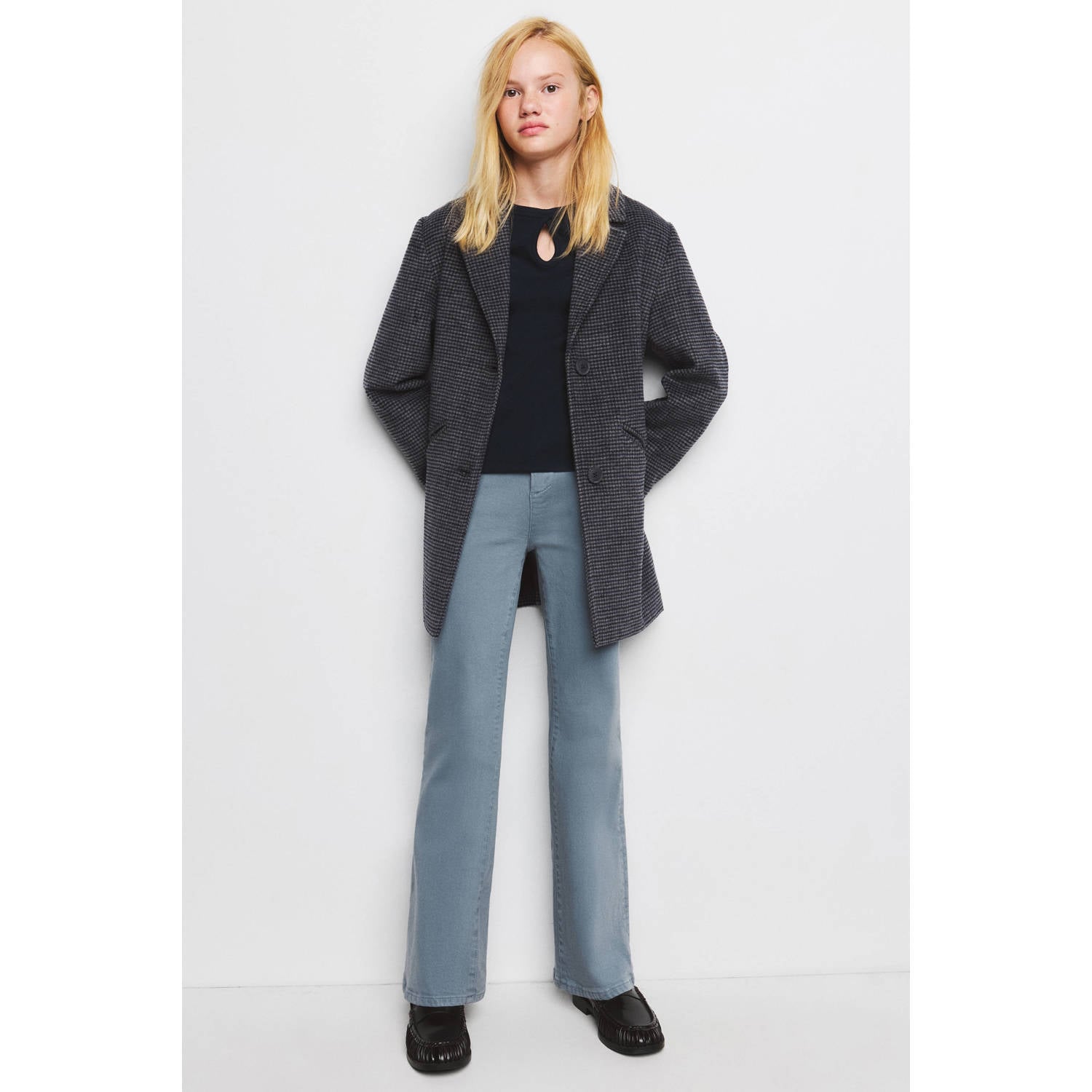 Mango Kids flared jeans lichtblauw