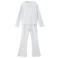 Mango Kids gebloemde pyjama - pastelgrijs/blauw