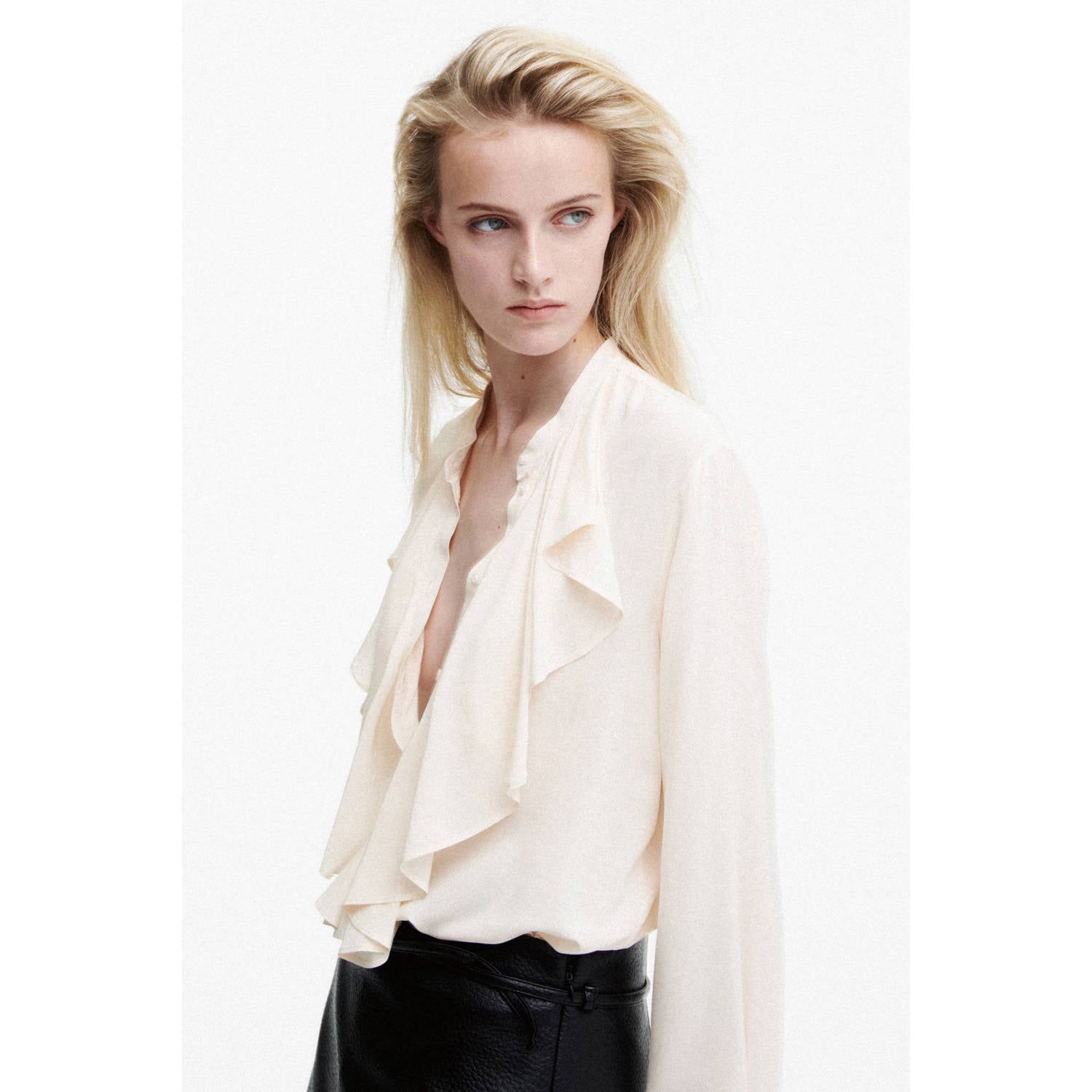 Mango blouse beige