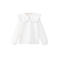 Mango Kids blousetop met broderie - wit