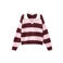 MANGO TEEN gestreepte polo - donkerrood/roze