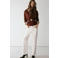 Mango low waist straight leg jeans - ecru