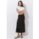 Mango geruite midi rok - bruin