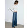 Mango wide leg jeans - medium blue denim