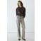 Mango top met studs - bruin