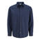 JJ REBEL regular fit gemêleerd overhemd - donkerblauw