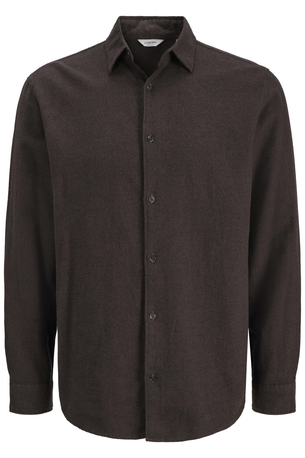JJ REBEL regular fit casual gemêleerd overhemd - delicioso