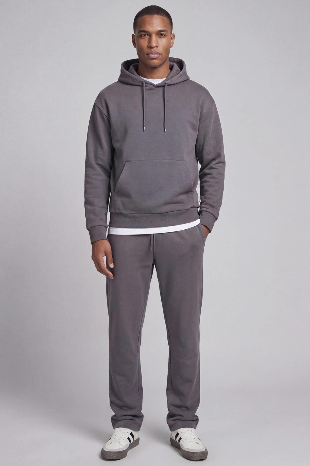 JJ REBEL loose fit joggingbroek - grijs