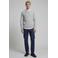JJ REBEL regular fit gebreide trui - lichtgrijs