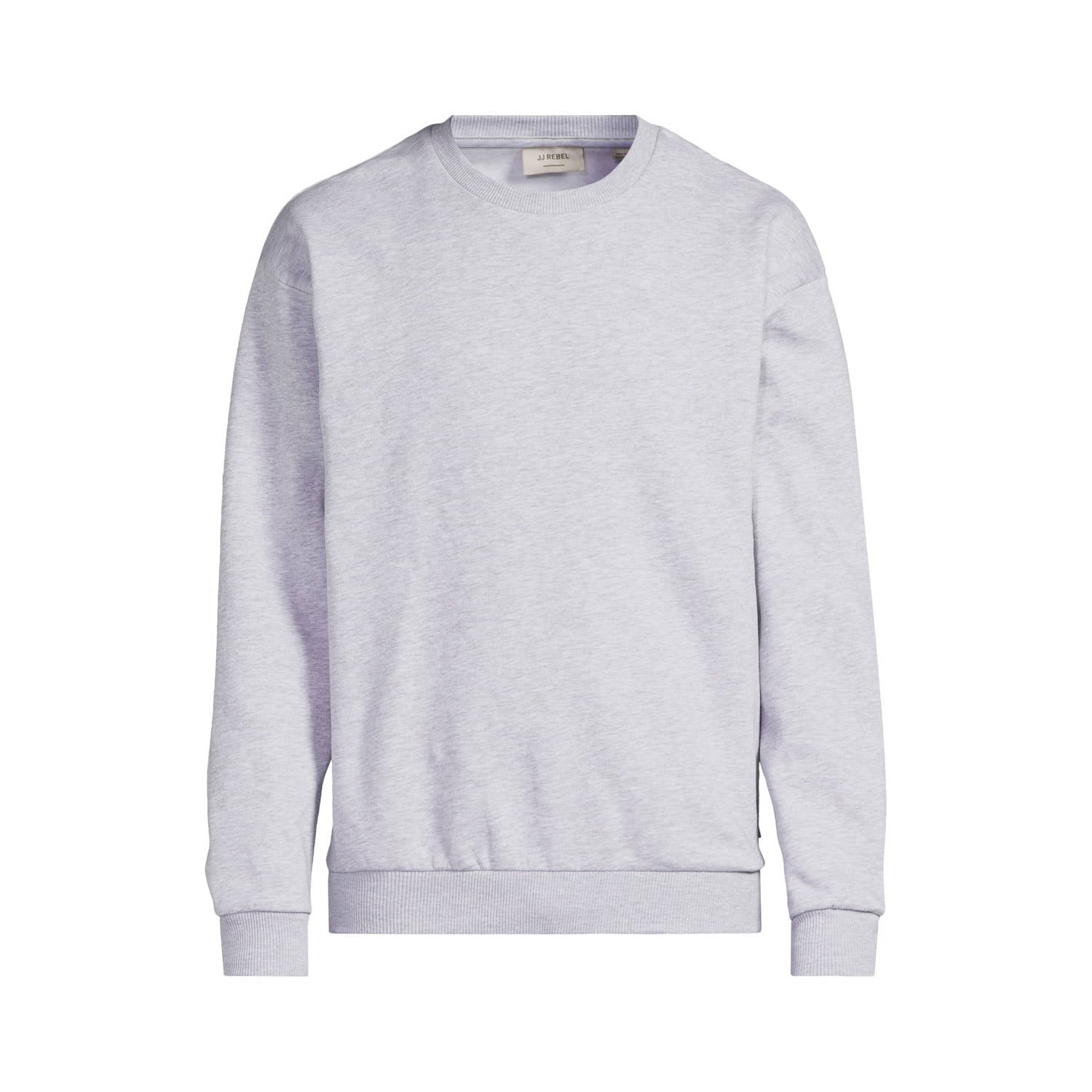 JJ REBEL relaxed fit trui lichtgrijs
