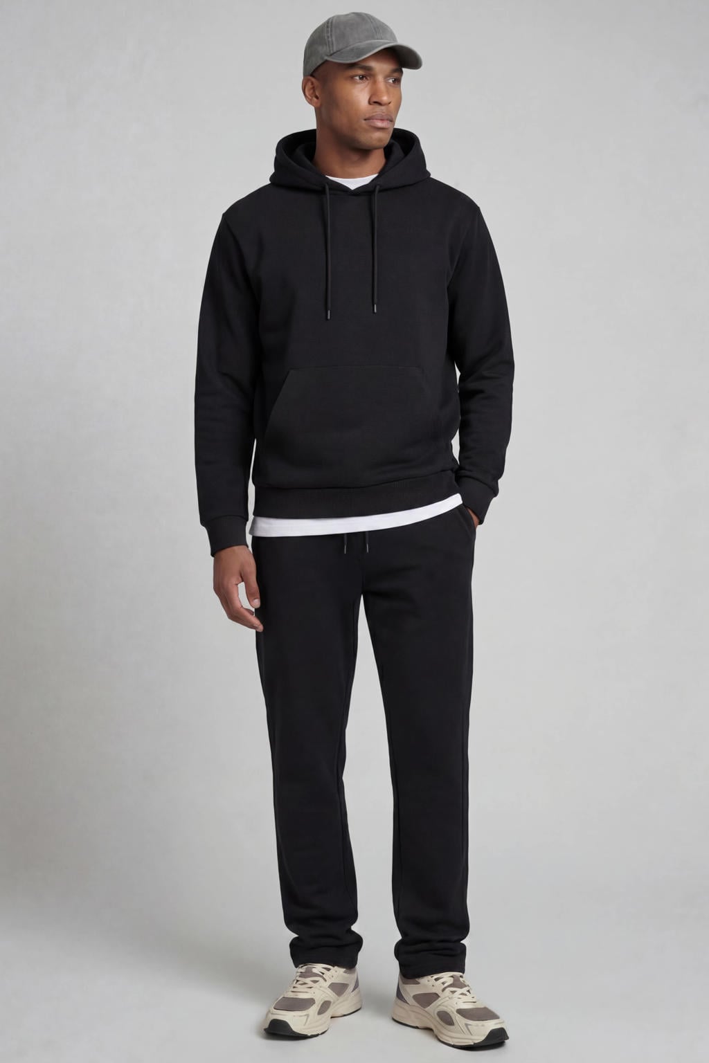 JJ REBEL loose fit joggingbroek - zwart