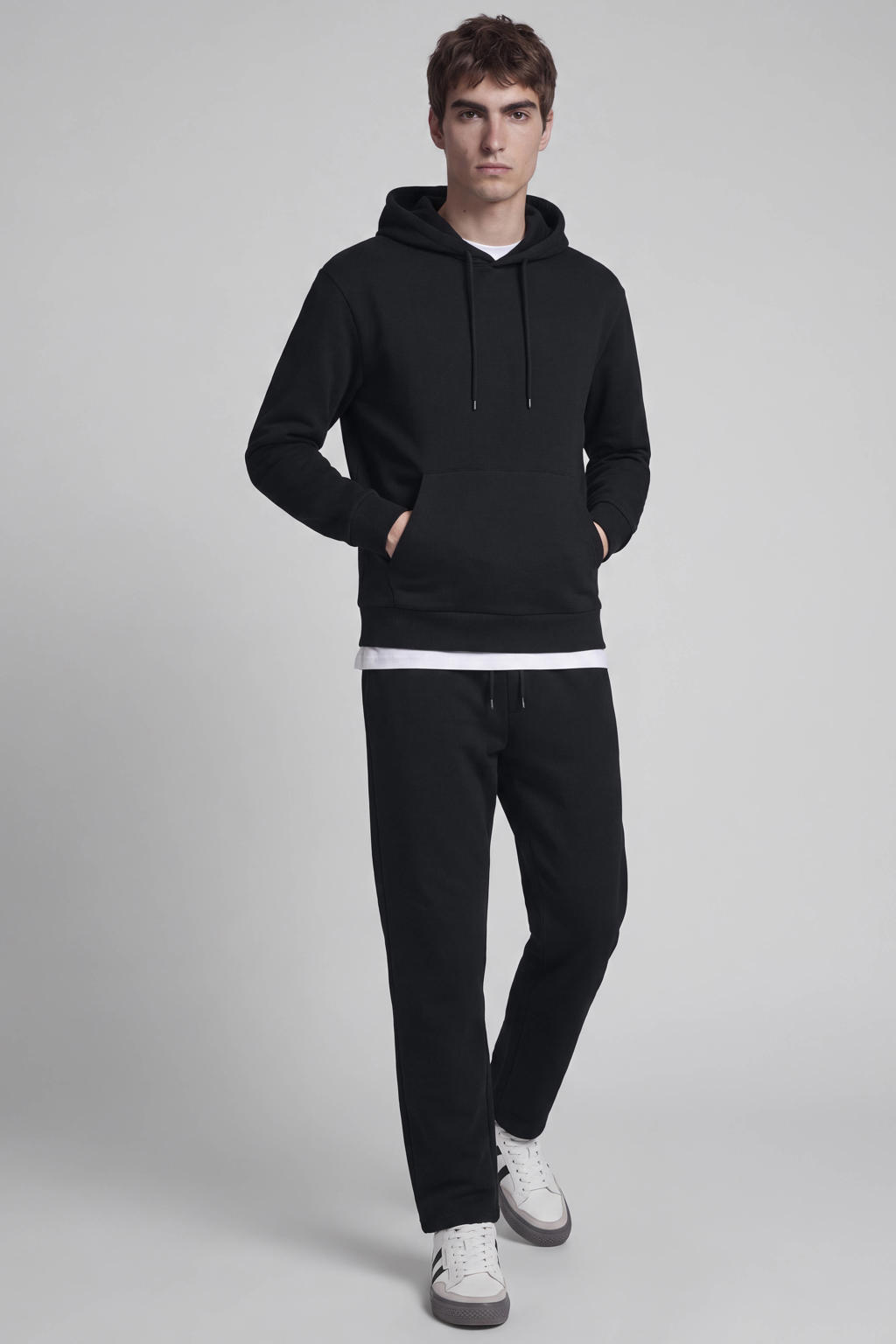 JJ REBEL regular fit hoodie - zwart