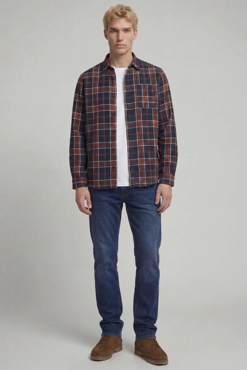 JJ REBEL JREBADAM JJCRAFT tapered jeans - blauw